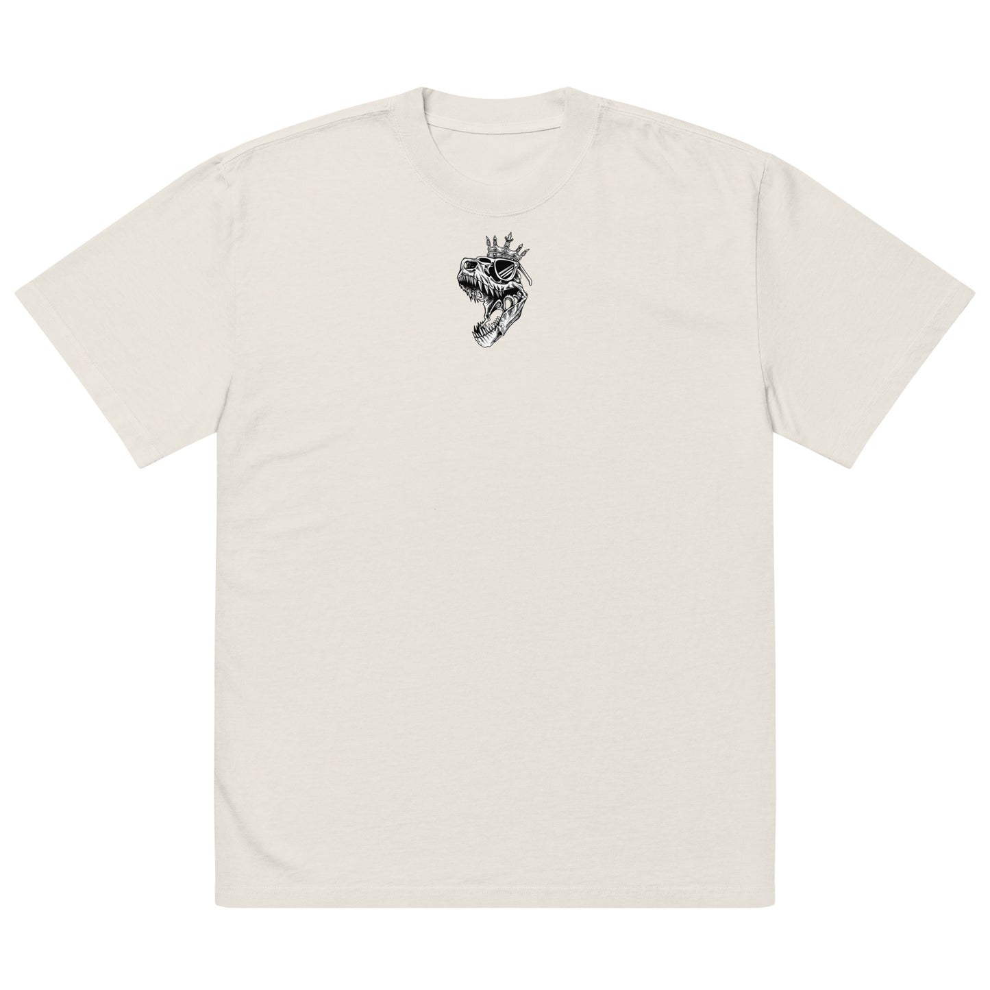 Oversized Faded Sille King Skull T-shirt
