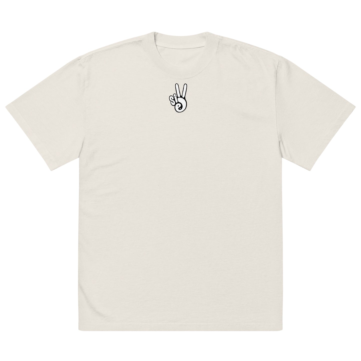 Oversized Sille Peace Sign T-shirt