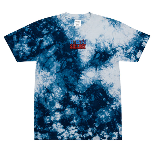 Oversized World's Sillest Tie-dye T-shirt