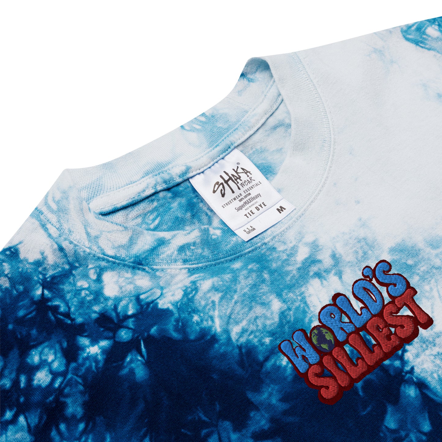 Oversized World's Sillest Tie-dye T-shirt