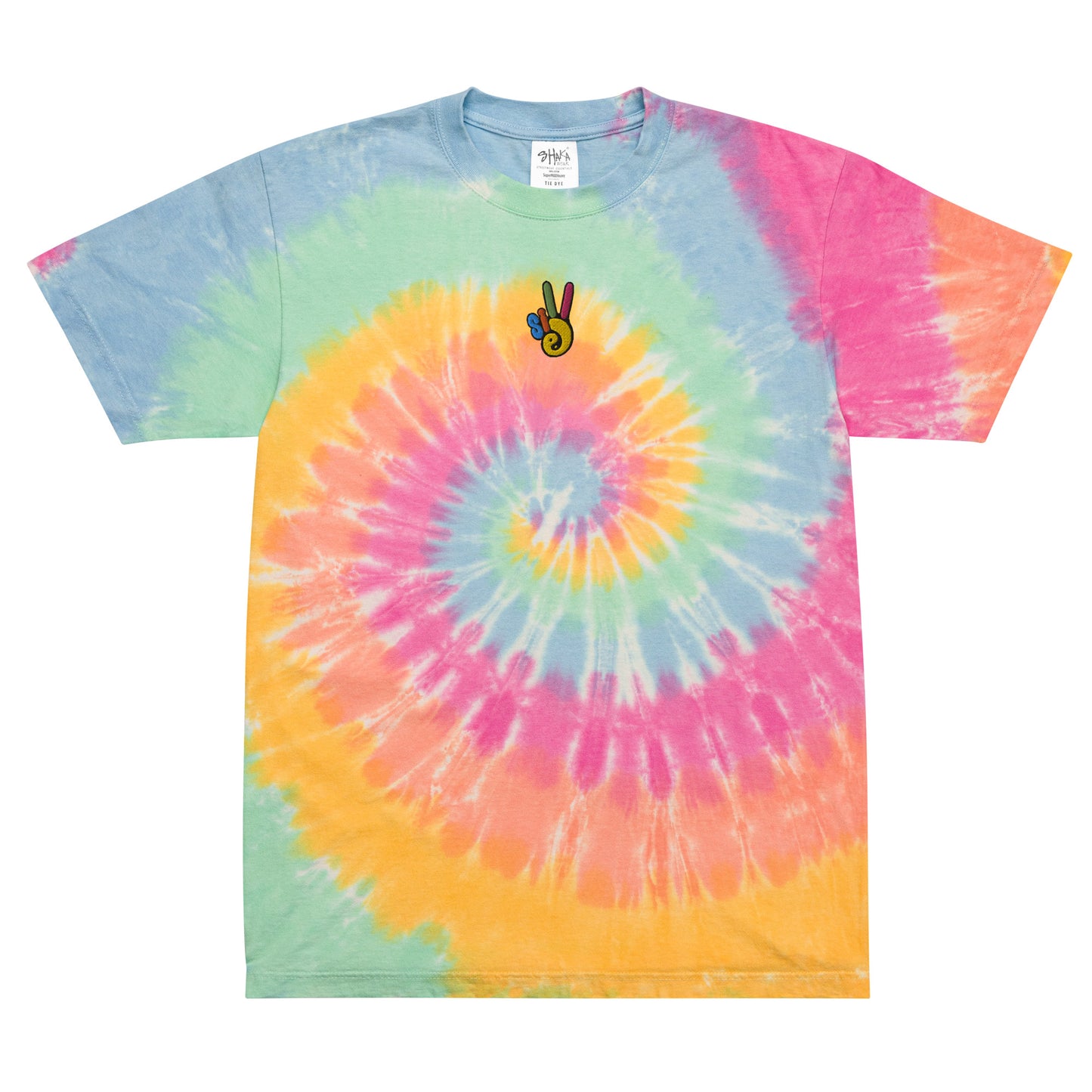 Oversized Color Peace Tie-dye T-shirt