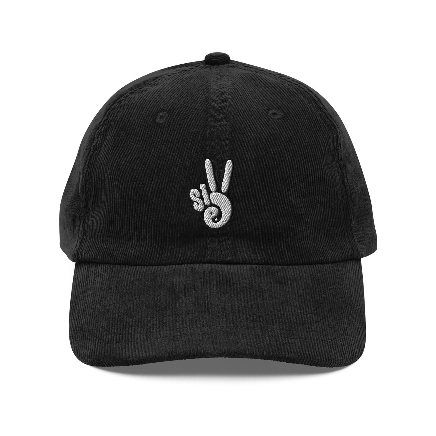 Sille Peace Sign Vintage Corduroy Hat